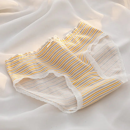 5Pcs M-4XL Cotton Panties Women Underpants Sexy Lingerie for Female Mid Waist Briefs Girls Underwear Plus Size Breathable Pantys