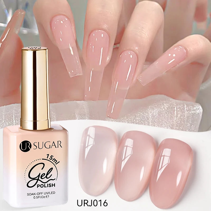 Jelly Gel Polish - Eco Friendly Semi Permanent UV LED Nail Polish for Salon Use