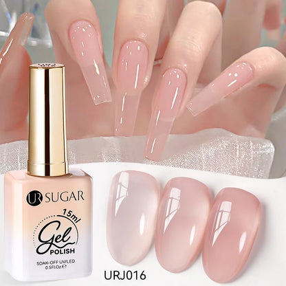 Jelly Gel Polish - Eco Friendly Semi Permanent UV LED Nail Polish for Salon Use