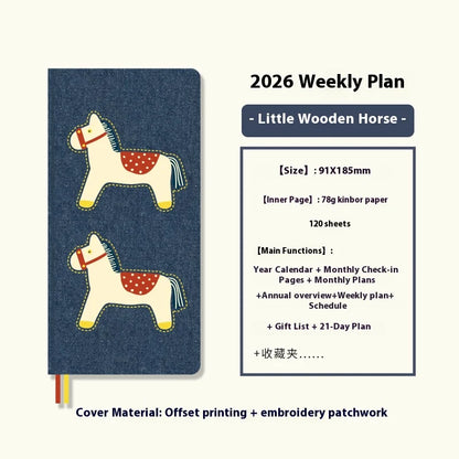 2026 Weekly Planner - Pocket Size Notebook | Week Plan Notepad & Daily Writing Book