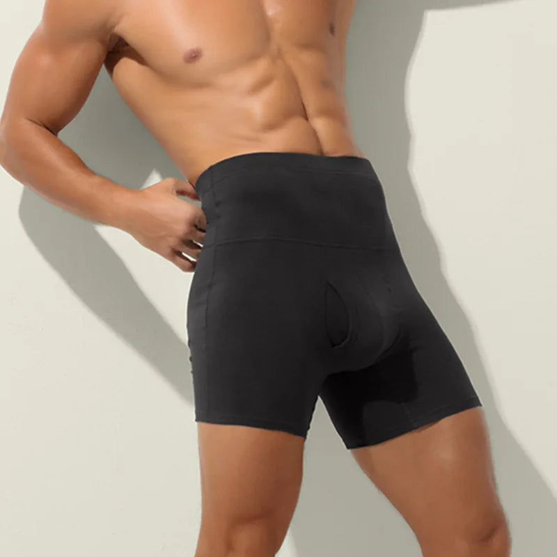 Cotton Mens Underwear Men's Boxer  Waistband Anti-Wear Leg High Waist Warm Waist Protection Sports Male Shorts Head Men Panties