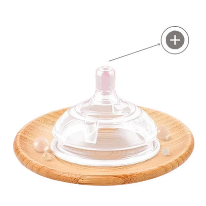 New 0-36 months baby nano-silicone bottle 240ml 150ml with handle Breastmilk-like design Soft milk pulling