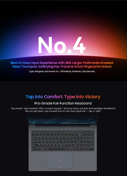 Blackview GamiBook 8 16 Inch Laptop - AMD Ryzen 7, 1920x1200 Display, Fast Charge Battery