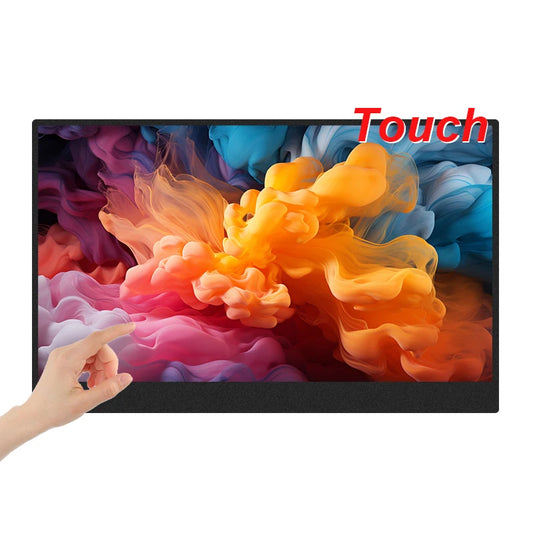 Portable Touch Monitor 14 Inch IPS Panel Display - USB-C Gaming Screen With Built-In Speakers