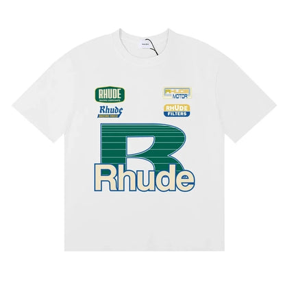 2026 Letter R Print T-shirt Fashion Brand Tee Loose Comfortable Short Sleeve Men Women Cotton T Shirt Casual Clothing