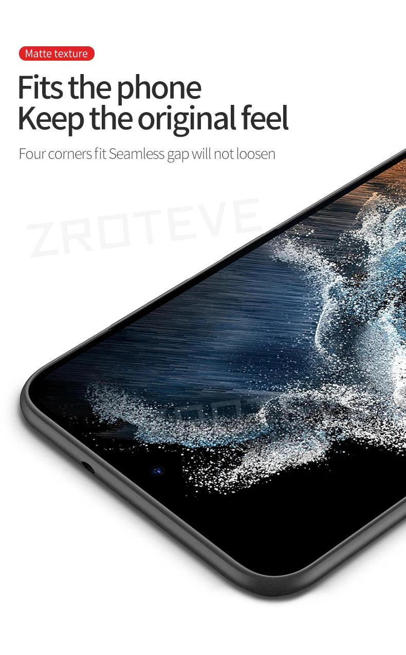 S24 Case Zroteve Slim Hard PC Matte Cover For Samsung Galaxy S24 Ultra S25 Edge S22 S26 Plus S20 S21 S23 FE S24+ Phone Cases