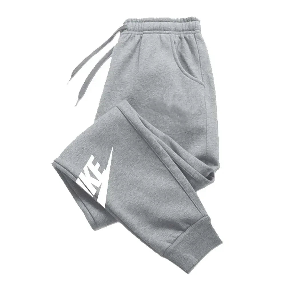 Men's printed pants, autumn and winter men's and women's running pants, sportswear and casual pants, fitness and gym sportswear