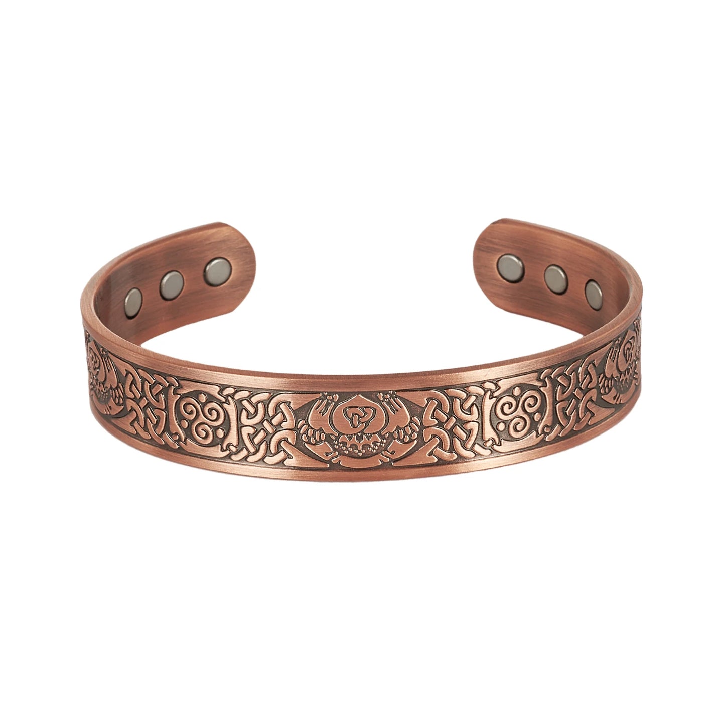 Vinterly Pure Copper Bracelet Yggdrasil Viking Adjustable Magnetic Bangles Arthritis Relief Health High Magnet Jewelry Resizable