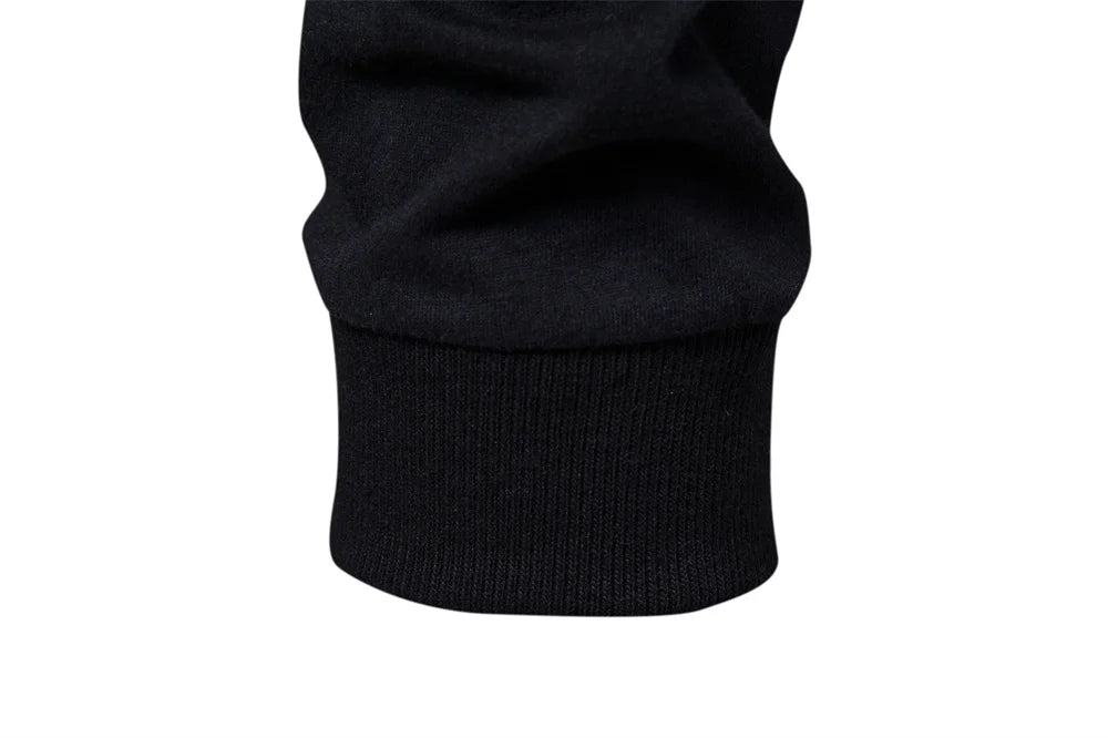 Men's Cotton T-Shirts - Long Sleeve Patchwork O-Neck Casual Designer Tees