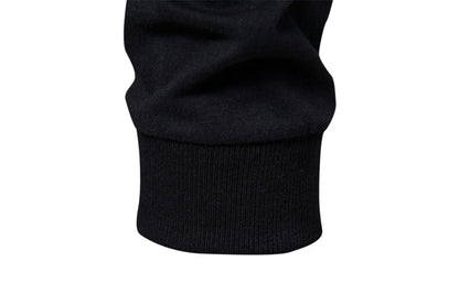 Men's Cotton T-Shirts - Long Sleeve Patchwork O-Neck Casual Designer Tees