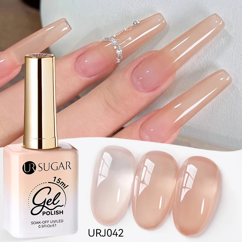 Jelly Gel Polish - Eco Friendly Semi Permanent UV LED Nail Polish for Salon Use