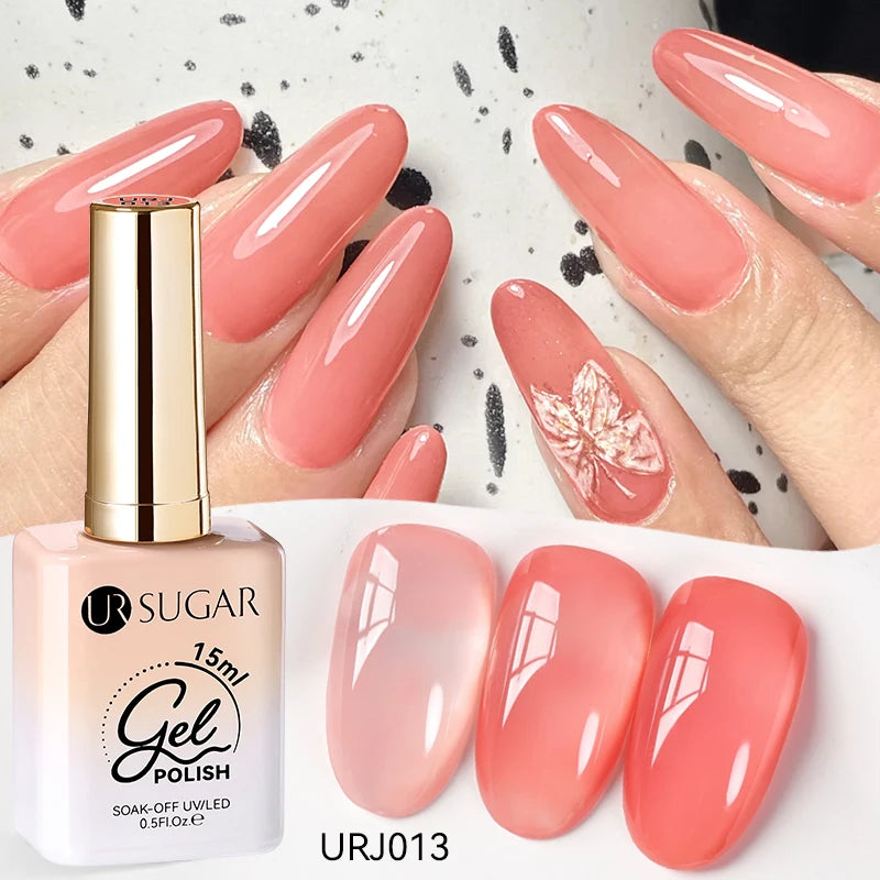 Jelly Gel Polish - Eco Friendly Semi Permanent UV LED Nail Polish for Salon Use