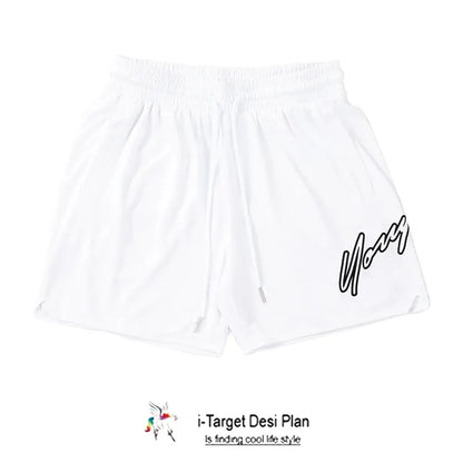 Trend Men's Mesh Beach Swim Casual Shorts Man Quick Dry Loose Basketball Jogger Short Pants Gym Fitness Sport Running Sweatpants