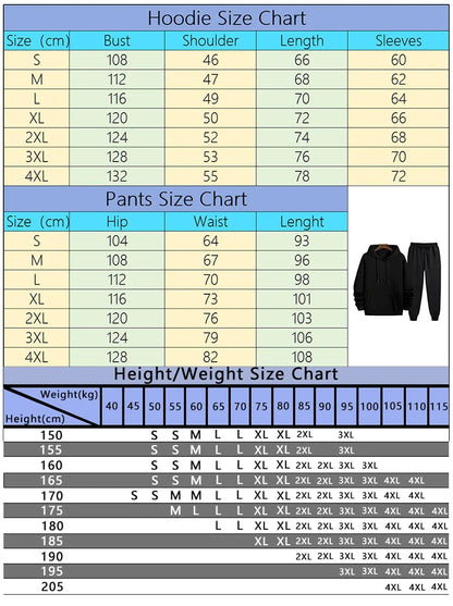 2025 Hot Sale Mens Sportswear 2pcs Set Hoodie and Sweatpants Autumn Winter Daily Casual Sporty Jogging Suit Urban Fashion Outfit