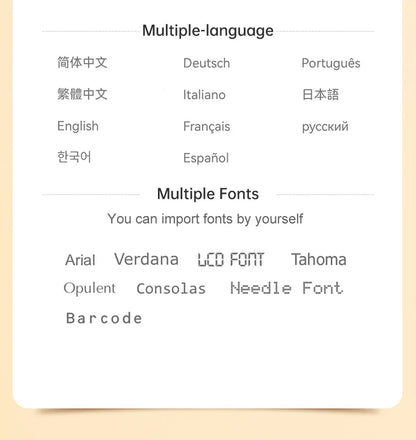 Self-adhesive Jewelry Label for DETONGER P1 Mini Portable Thermal Label Printer Wireless Inkless Logo Sticker Printer