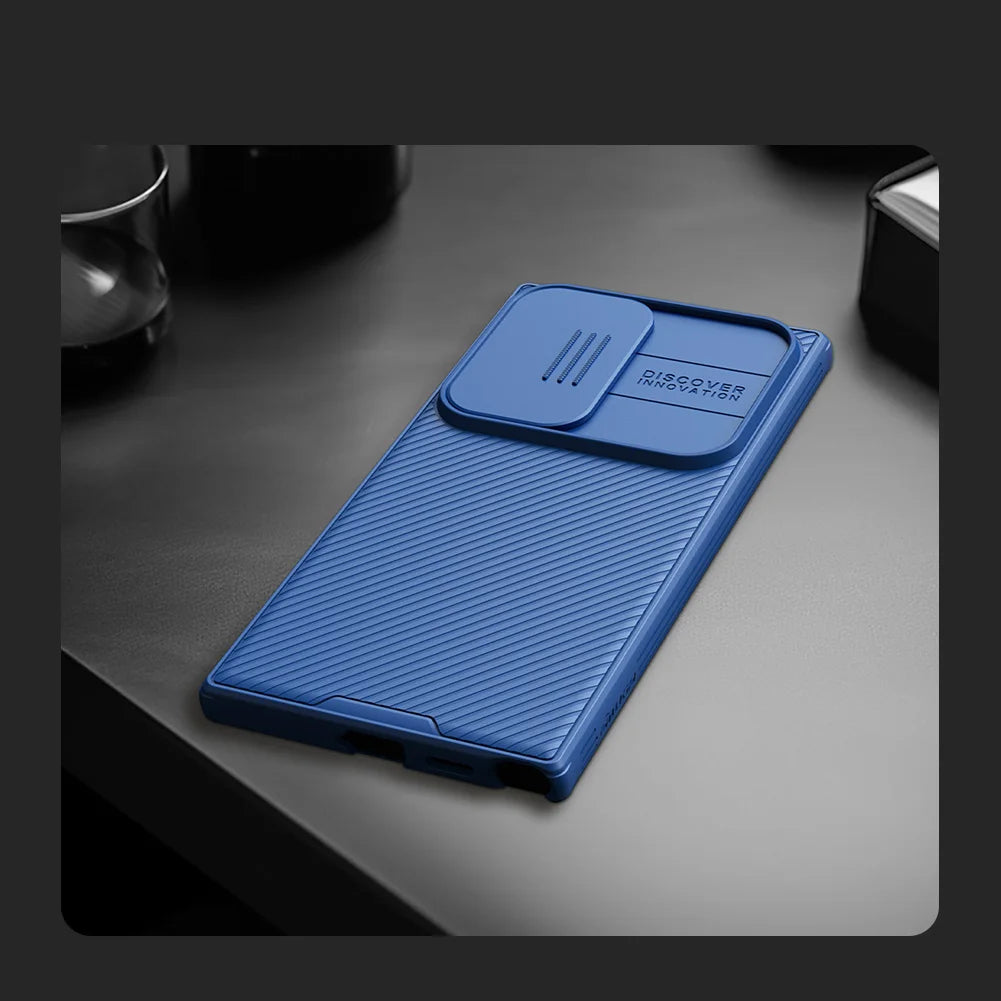 for Samsung Galaxy S26 S25 S24 S23 S22 Ultra Edge Case Nillkin CamShield Slide Camera Cover for S24 FE S23 Plus Lens Cases