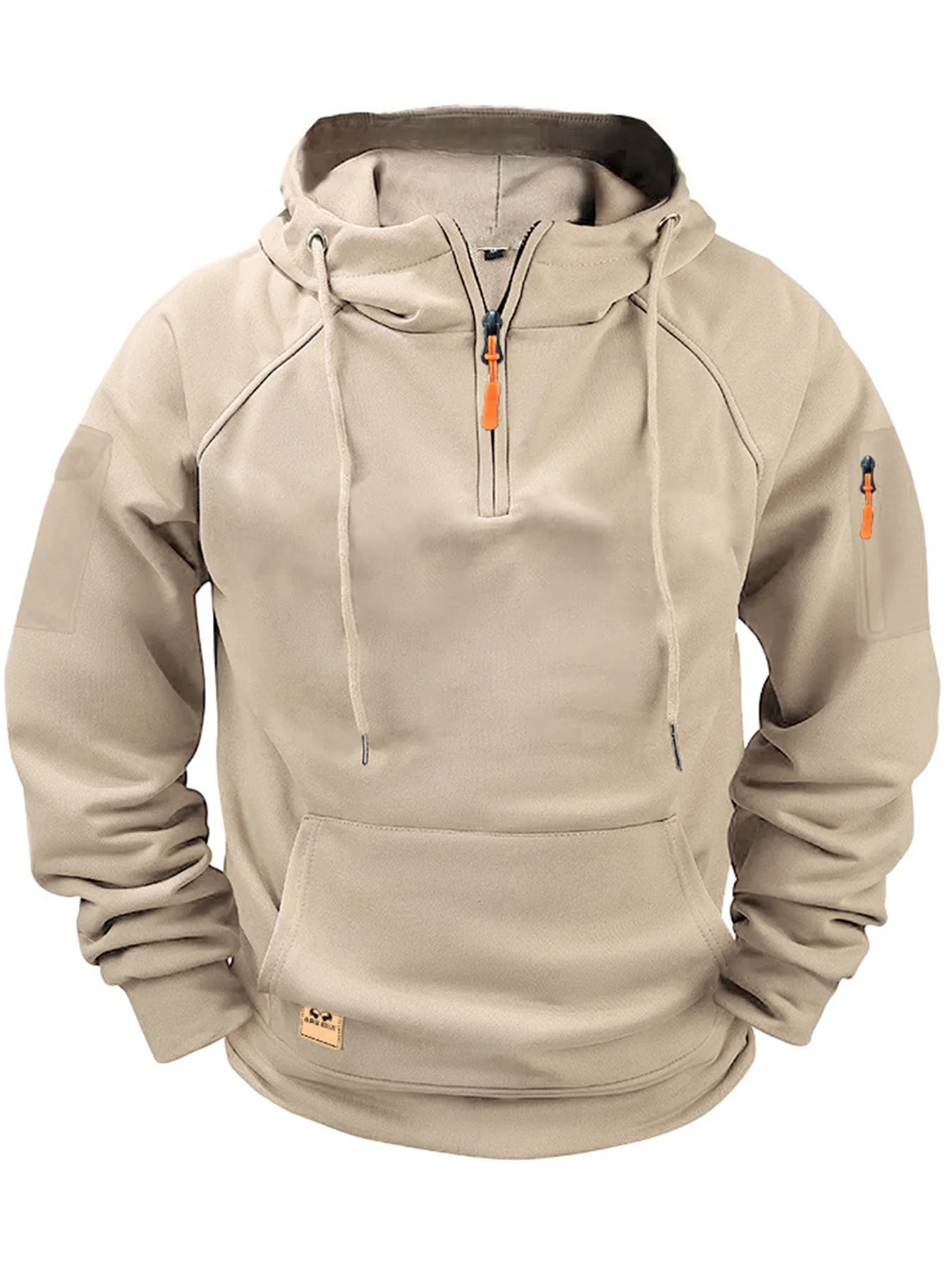 2025 New Men's Keep Warm Hoodie Streetwear Jacket Long Sleeve Sweatshirts Zipper Hooded Pullover Male Running Hooded Sweatshirt