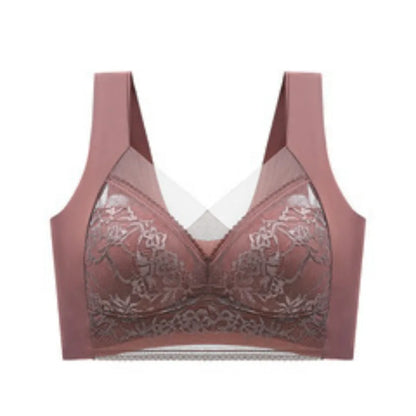 Seamless Lace Bra - Large Size Underwear | Breathable Thin Bra With Beautiful Back