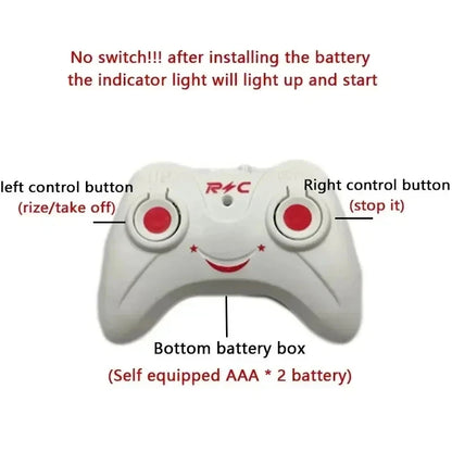 Rechargeable Mini RC Drone - Safe Fall-Resistant Helicopter Toy for Kids No Remote Control Battery - ZOOMNSTORE
