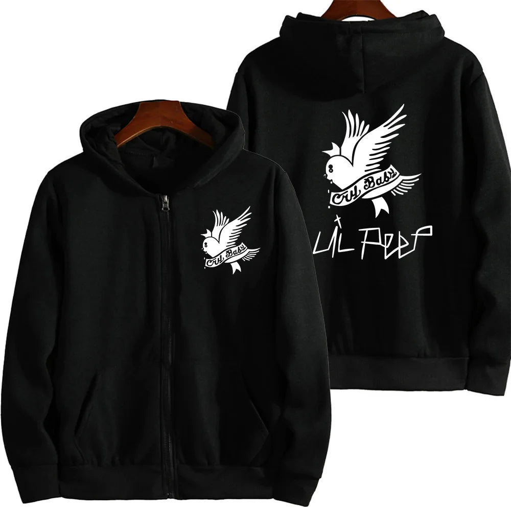 Zipper cardigan with fleece hooded zipper sweatshirt for casual and fashionable men