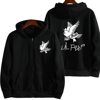 Zipper cardigan with fleece hooded zipper sweatshirt for casual and fashionable men