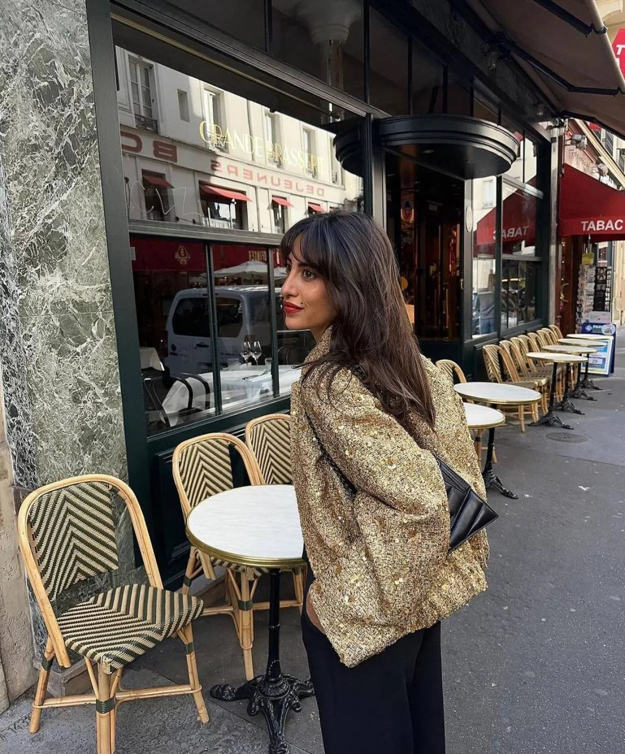 Suninheart Women's Sequined Bomber Jacket Fall O Neck Long Sleeve Gold Sequins Jacket Coat Female Glitter Chic Outerwear