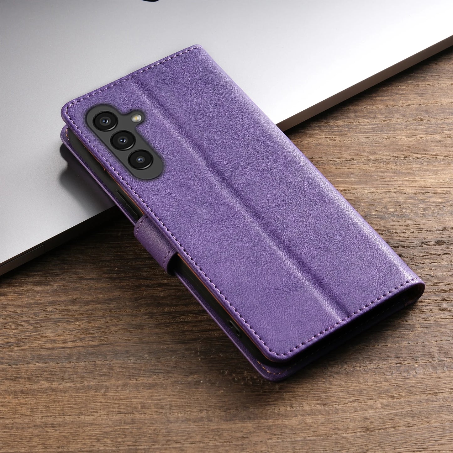 Business Leather Phone Case For Samsung Galaxy S26 S25 S24 S23 Ultra S22 S21 FE S20 S10 Plus Note20 Flip Card Wallet Cover Etui