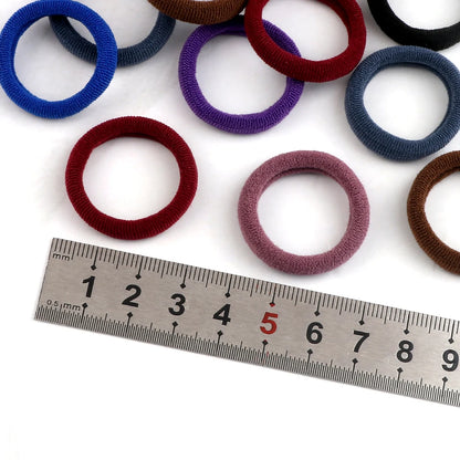 20/30/50/100/200pcs Colorful Hairband Black Grey Rubber Band Nylon Hair Elastic Ponytail Hairstyle Scrunchies Hair Accessories