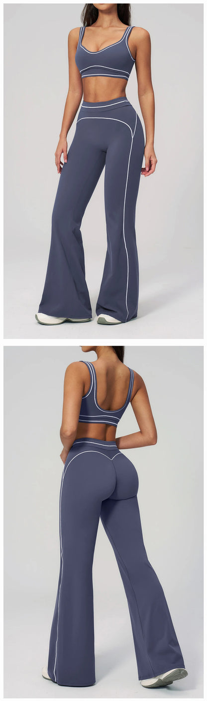 Yoga Suit 2PCS Women Tracksuits Sports Outfits Gym Clothes Running Sports Bra Suits Female Workout Yoga Clothes Athletic Wear