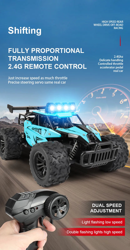 116 Alloy Remote Control Car - High-Speed Off-Road Big Foot Vehicle - ZOOMNSTORE