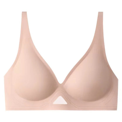 Push Up Bra Seamless Bras Wire Free Padded For Women U Shape Back V Neck