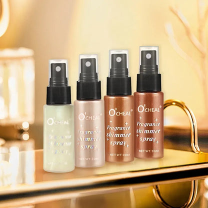 Flash Spray, Lasting Flash, Waterproof, Sweat Proof, Stain Proof, Suitable for Face, Body, Neck, Bright Makeup, Shiny Cosmetics
