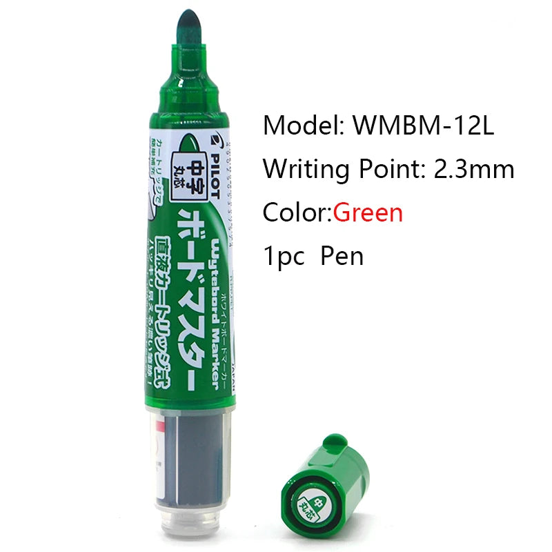 Pilot Whiteboard Marker Pen Stationery White Board Markers 1.7/2.2-5.2/2.3MM Tips Dry-Erase Refillable Liquid Ink School Office