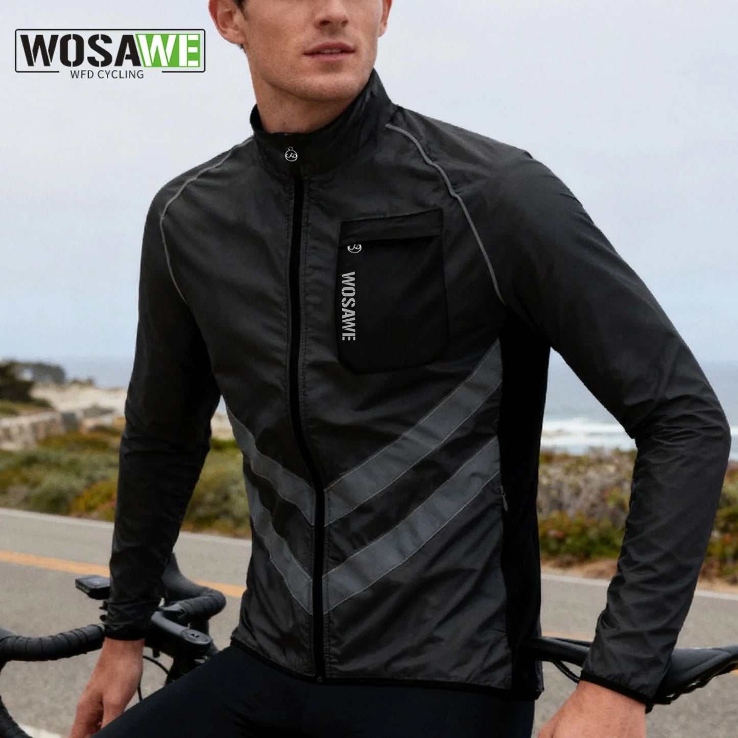 WOSAWE Cycling Jackets Summer Bicycle Jackets Windbreaker Lightweight MTB Sports Windbreaker Outdoor Sunscreen Riding Equipment