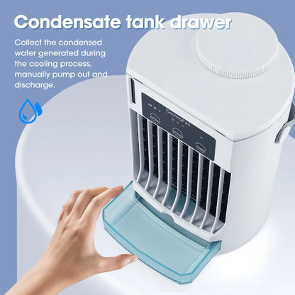 Mini Portable Air Conditioner Fan, Personal Water Cooling Air Cooler Fan, Mobile Small Conditioning Fan for Room Office Cars