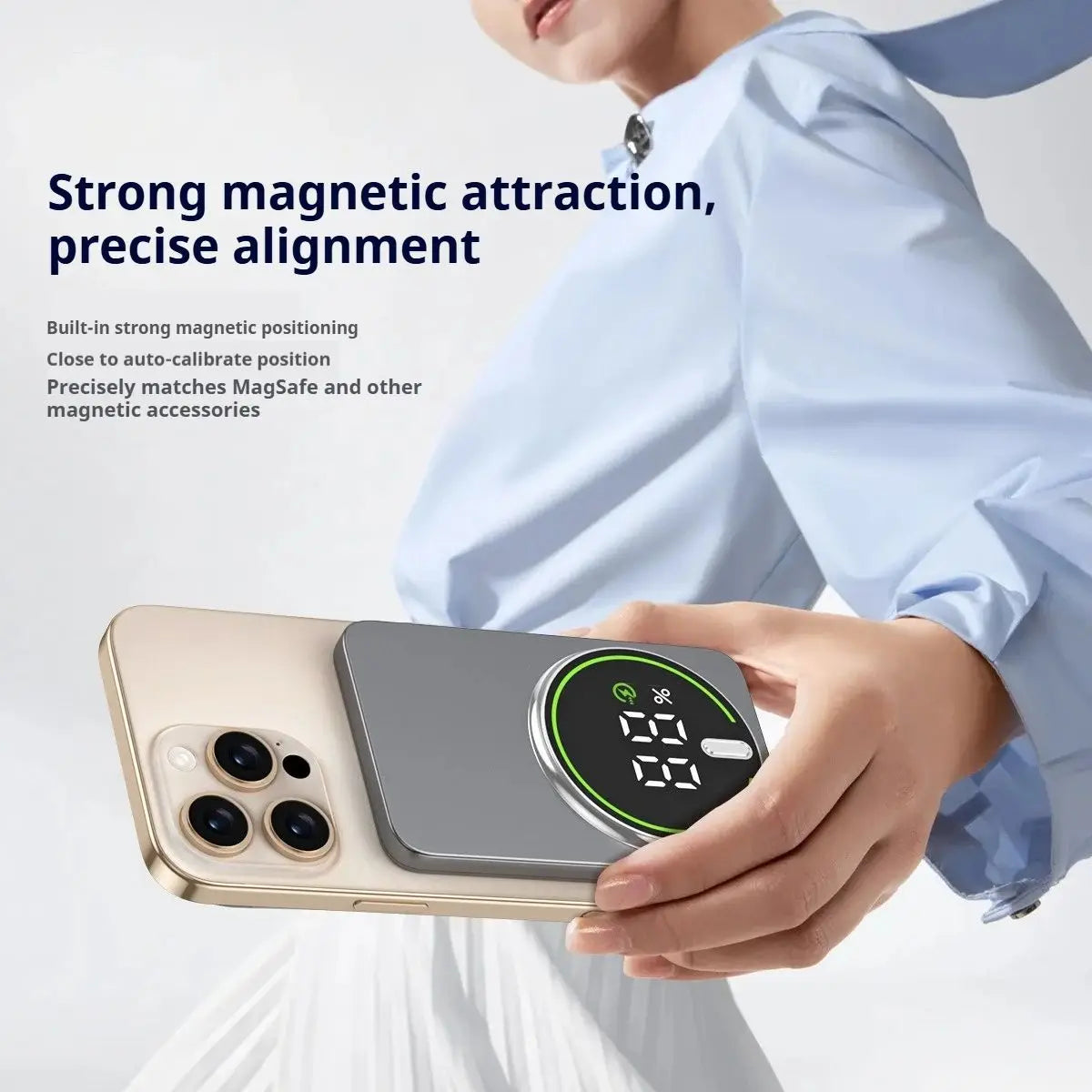 Magnetic Power Bank 10000mAh Wireless Powerbank 20W Slim Portable Battery Charger for MagSafe iPhone 17 16 15 14 13 12 Samsung