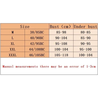 Push Up Bra - Large Size Front Buckle Wire Free Adjustable Strap Bra | Breathable Comfortable Women's Underwear