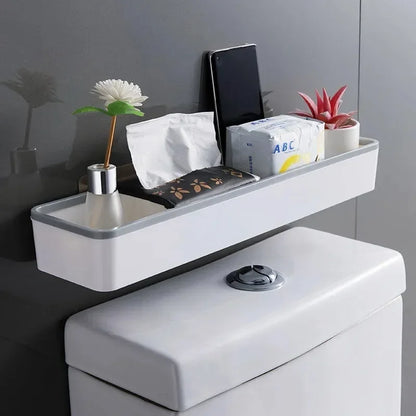 Wall-Mounted Toilet Storage Cabinet - Multifunctional Bathroom Organizer Shelf