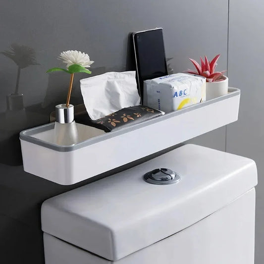 Wall-Mounted Toilet Storage Cabinet - Multifunctional Bathroom Organizer Shelf