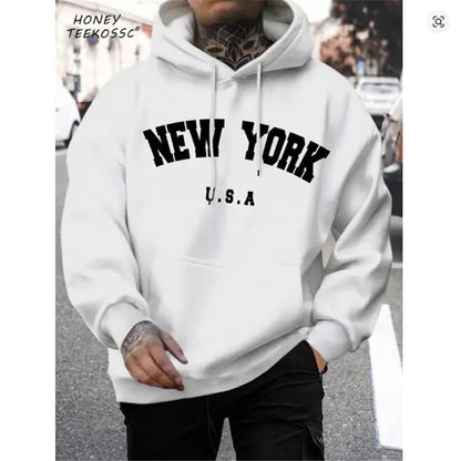 Brooklyn Est 1998 New York Printing Men Hoodies Harajuku Crewneck Hoodie Fashion Oversize Hoody Autumn Comfortable Tracksuit