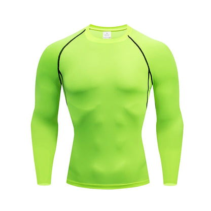 Men's Thermal Underwear Long Sleeve Tops | Thin Tight Fitting Elastic Fitness Wear