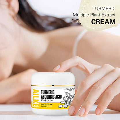 AILKE Natural Turmeric Brightening Face Cream, Glow Boosting, Skin Moisturizer, Anti-Acne Facial Cream, for All Skin Tone