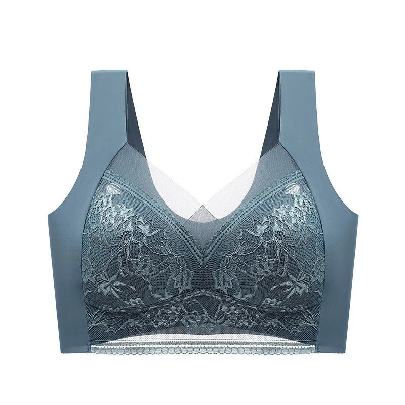 Seamless Lace Bra - Large Size Underwear | Breathable Thin Bra With Beautiful Back