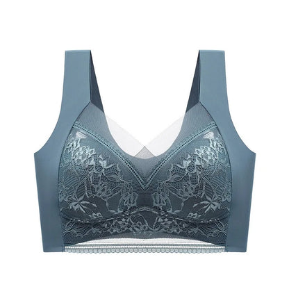 Seamless Lace Bra - Large Size Underwear | Breathable Thin Bra With Beautiful Back
