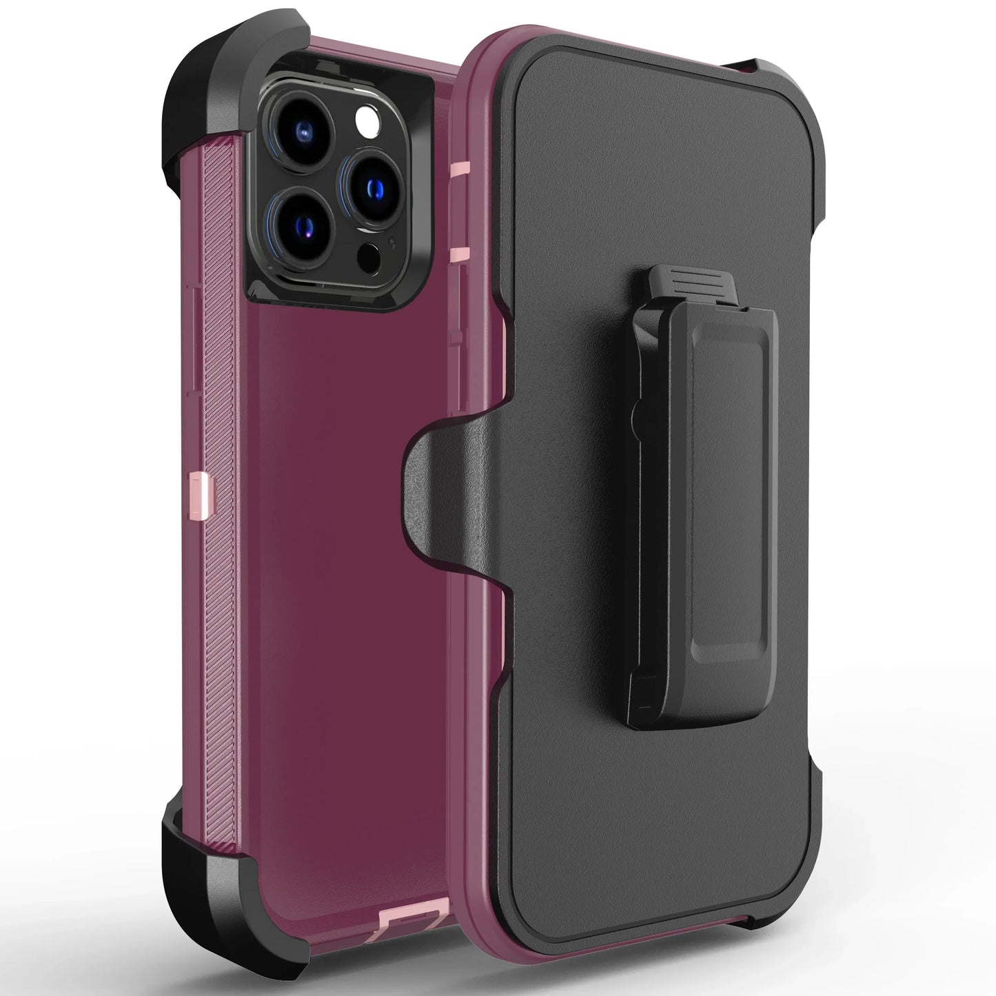 Luxury OTT Armor BOX Phone Case for IPhone 17 Air 16 15 14 Plus 13 12 Pro Max Soft Bumpers with Belt Clamp Protective Hard Cover
