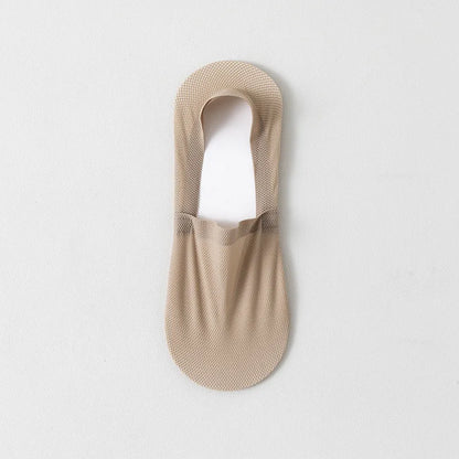 1/3/5 Pairs High-Quality Men Cotton Boat Socks Summer Thin Breathable Solid Color Silicone Anti Slip Low Top Invisible Socks