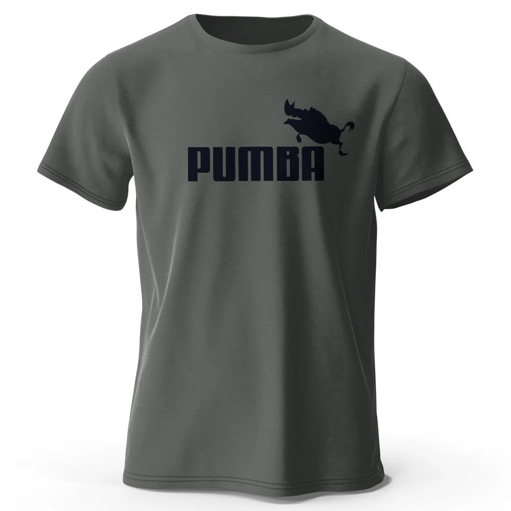 Men's Graphic T-Shirt - Pumba Print Cotton Tee | Breathable Short Sleeve Summer Top
