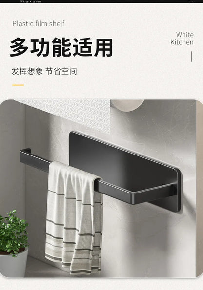 Paper Towel Holder - Adhesive Tissue Hanger & Toilet Paper Dispenser | Kitchen Towel Rack