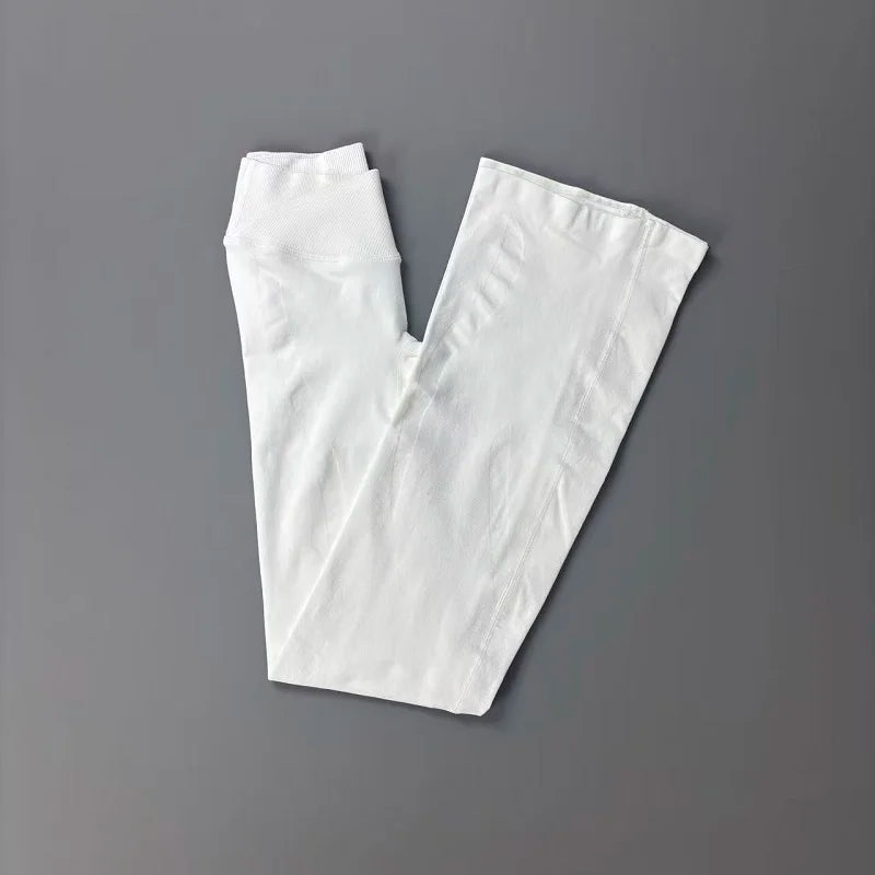 HISTELLO Vision Flare Leggings Seamless Yoga Stretchy Wide Leg Trousers Gym Running Workout Sports Clothing Quick Dry Breathable