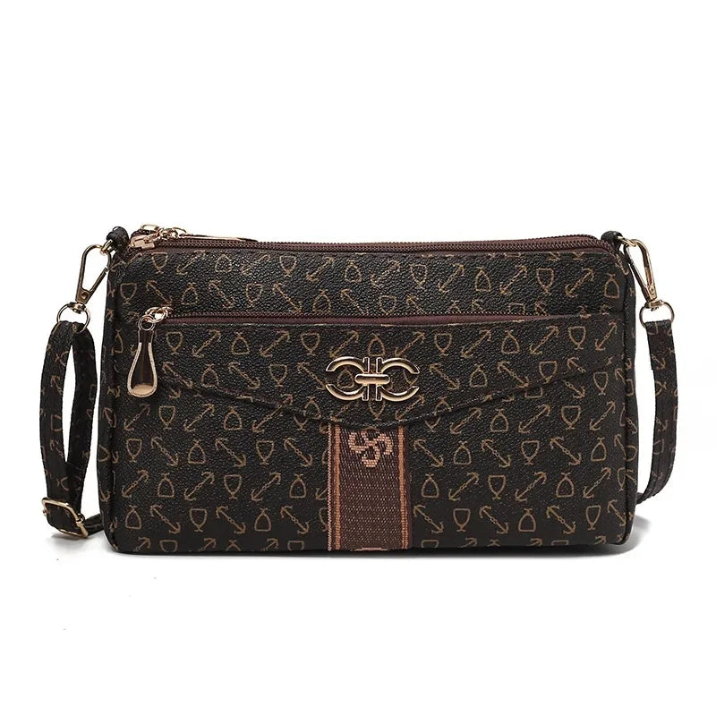 Ladies Crossbody Bag – Large Capacity Vintage Shoulder Bag with Coin Pocket